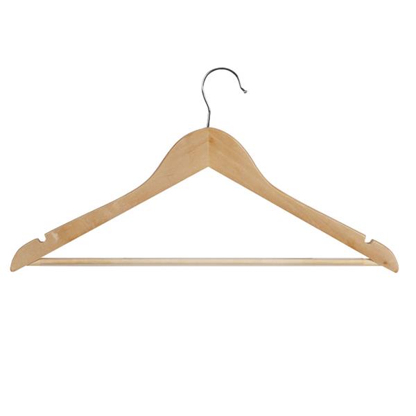 Percha recta 45 cm con muescas y para an