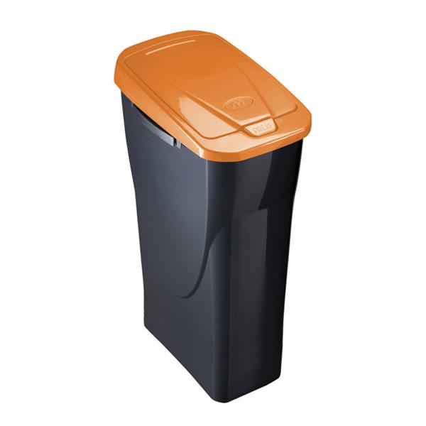 Cubo Ecobin 25 l. Tapa naranja