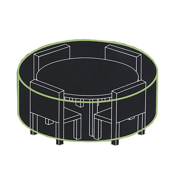 Funda mesa jardín Ø 180 cm. Poliéster.