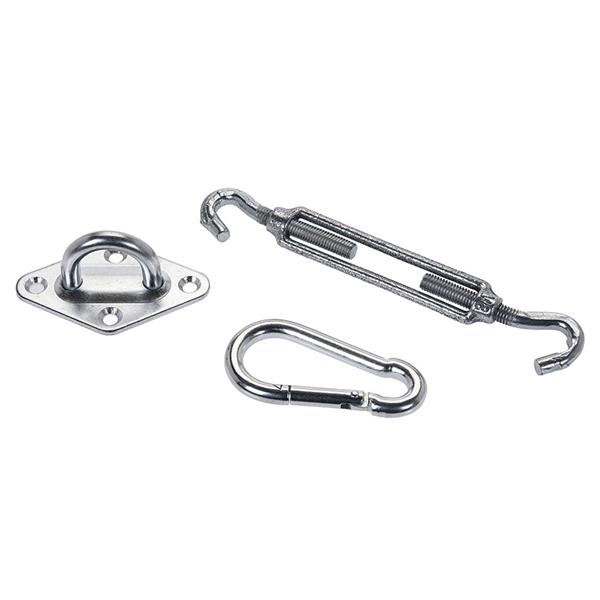 Accesorio Toldo vela. Tensor+mosquetón+soporte.