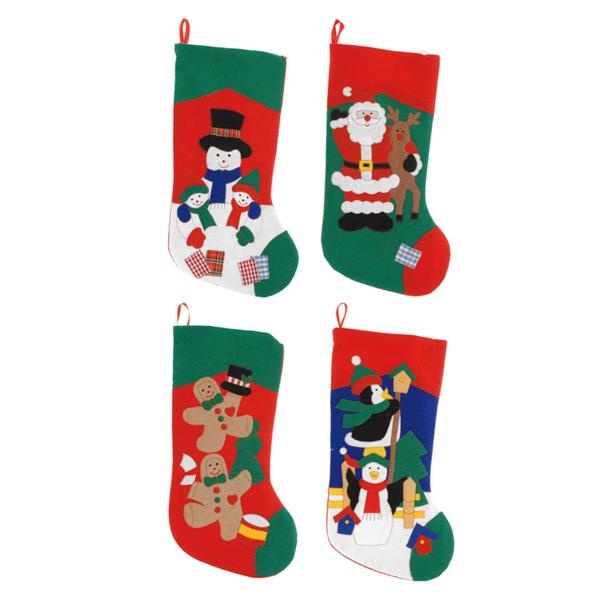 Calcetín navideño 53 cm, varios modelos