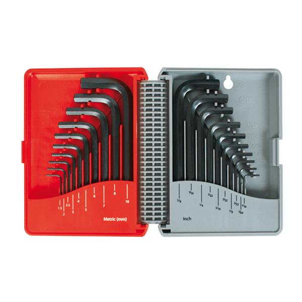 RATIO* LLAVES ALLEN JGO.20 (METRICO/PULGADA)