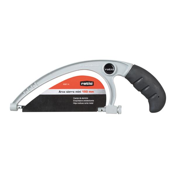 RATIO** Arco sierra mini 150 mm. con cuerpo de fundición aluminio.