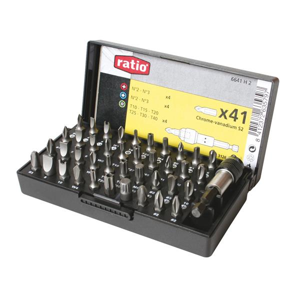 Puntas atornillado seguridad. Jgo.41