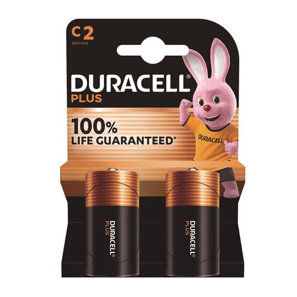 BL.2 PILAS ALC. GAMA PLUS LR14 DURACELL