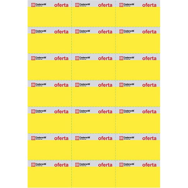 ETIQUETEROS OFERTA C88 70X40 100 HO