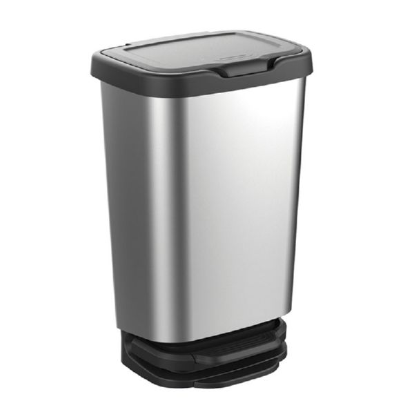 Cubo multiuso con pedal, 40 litros. 39x29x63 cm.