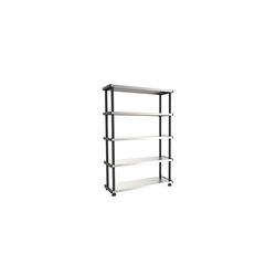 Estantería metálica 120RC. 114x45xh.185 cm. Negro/gris