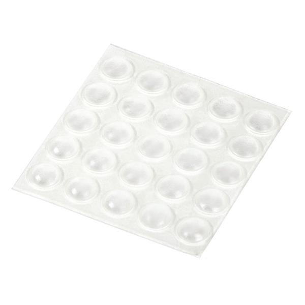 Gota adhesiva paragolpes. Transparente. 25 uds..Ø 8 mm.