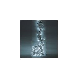 Guirnalda 384 luces LED blanco, 2,35 m. con funciones