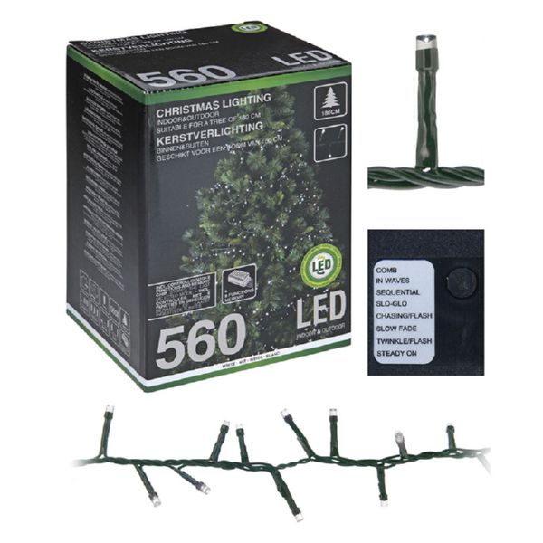 Iluminación interior Led 560 bombillas blanca con programador