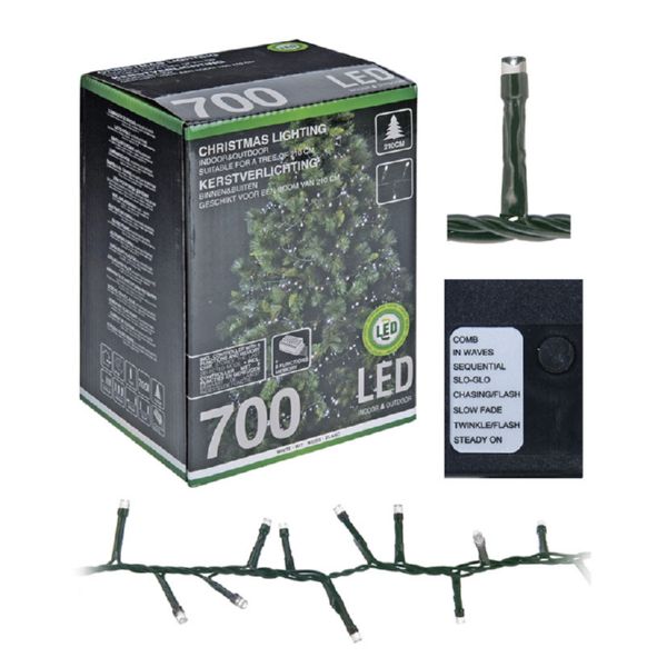 Iluminación interior Led 700 bombillas blanca con programador