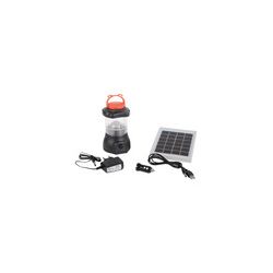 Linterna Camping LED 1W recargable + placa solar.