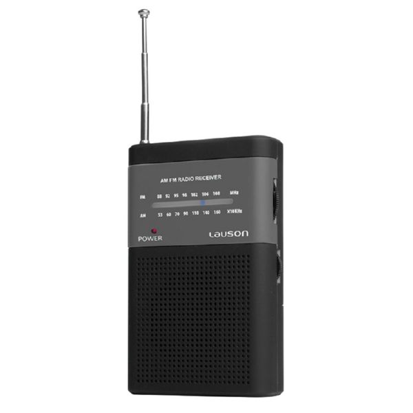 Radio portátil analógica AM/FM color gris