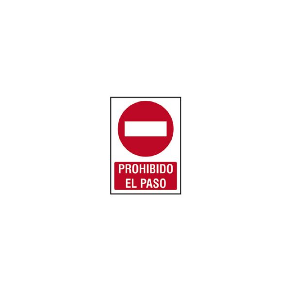 SEÑAL 210X297 PVC PROHIBIDO EL PASO