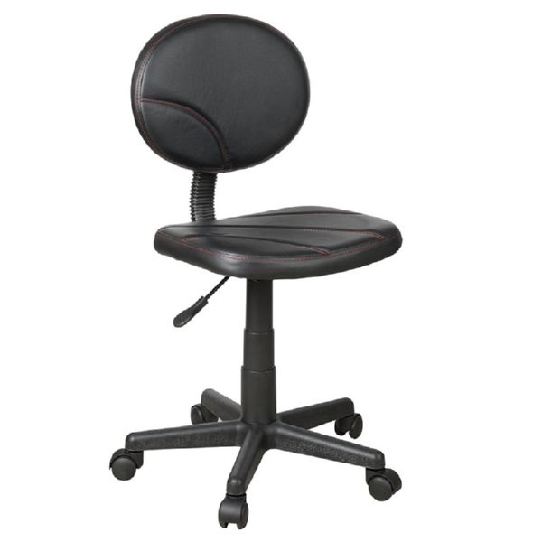 Silla oficina Nadia Negra s/brazos. Respaldo en rejilla.