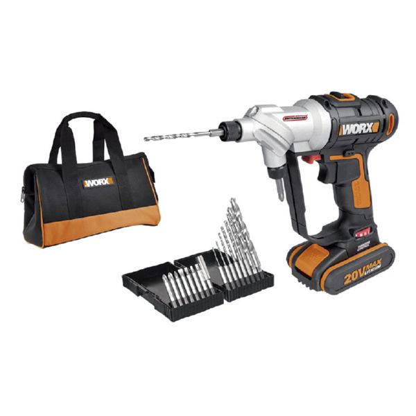 WORX ATORNILLADOR TALADRO WX176 DOBLE CABEZAL 20V 2Ah SWITCHDRIVER (KIT 16PY BR)